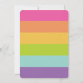 Llama Fun 1st Birthday Party Kaart (Achterkant)