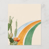 Llama Fun Birthday Party Fiesta Cactus Budget (Achterkant)
