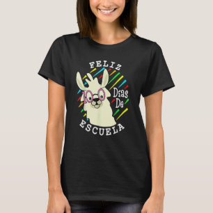 Llama Gelukkig 100 Dagen School 100 Dagen School T-shirt