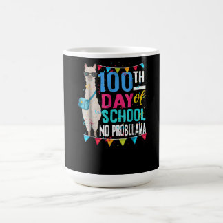 Llama Gift | 100 schooldagen geen Prob Llama Koffiemok