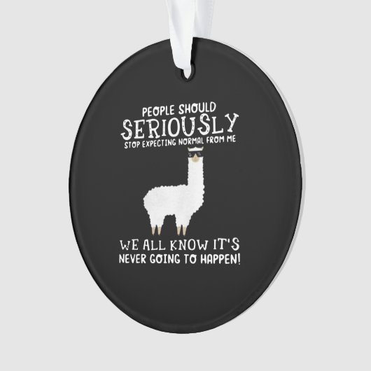 Llama Gift| Les gens devraient sérieusement (devant)