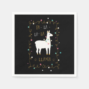 Llama Gift   Llama Sing Funny Servet