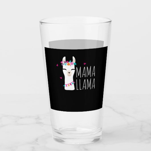 Llama Gift | Mama Llama Glas (Voorkant)