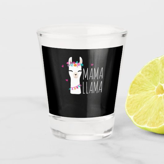 Llama Gift | Mama Llama Shot Glas (Voorkant)