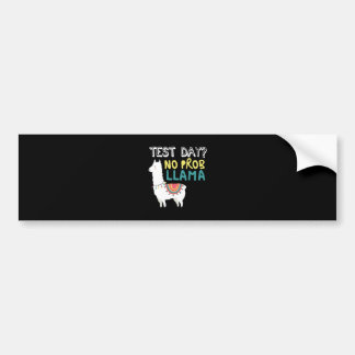 Llama Gift | Testdag Geen ProbLlama Grappig kostuu Bumpersticker