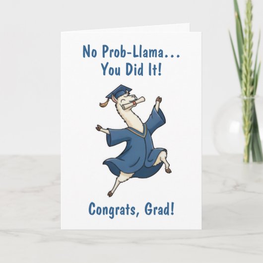 Llama Graduation Card Kaart (Voorkant)