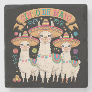 Llama Grappige Cinco De Mayo Feest Partij Stenen Onderzetter