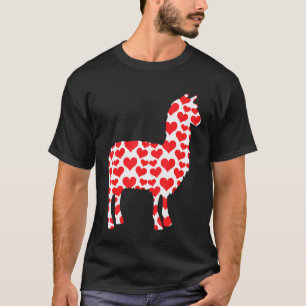 Llama Hartjes Valentijn Voor Huisdierliefhebbers T-shirt