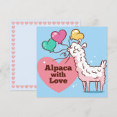 Llama Holiday Card Feestdagenkaart (Voorkant / Achterkant)