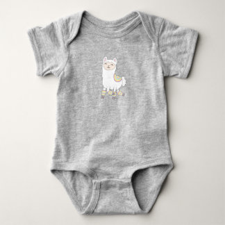 Llama in Legwarmers Baby Bodysuit
