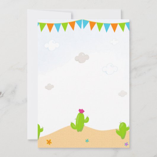 Llama invitation anniversaire Alpaca invitation fê (Dos)