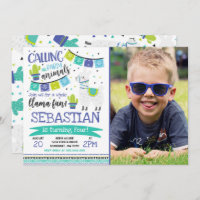 Llama Invitation Anniversaire Toute la Llama Fun P