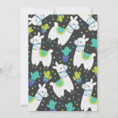 Llama Invitation Anniversaire Toute la Llama Fun P (Dos)