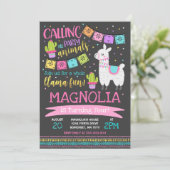 Llama Invitation Anniversaire Toute la Llama Fun P (Debout devant)