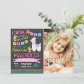 Llama Invitation Anniversaire Toute la Llama Fun P (Debout devant)