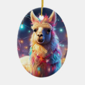 Llama Joyeux ornement de Noël, Pet Lover cadeau (Devant)