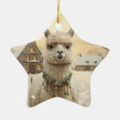 Llama Joyeux ornement de Noël, Pet Lover cadeau (Devant)