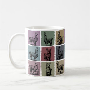 Llama Keramiek Vintage Alpaca Dierenliefhebber Cad Koffiemok