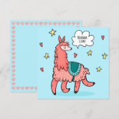 Llama Kerstkaart (Voorkant / Achterkant)