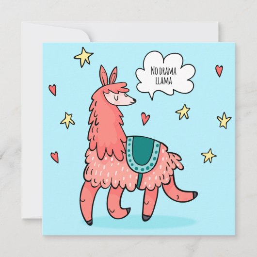 Llama Kerstkaart (Voorkant)