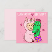 Llama Kerstkaart (Voorkant / Achterkant)