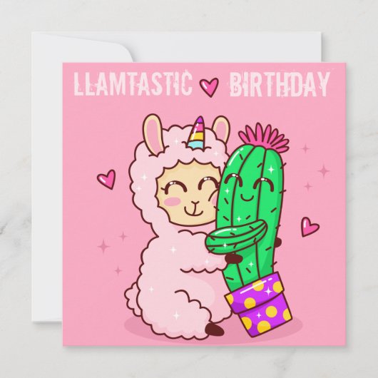 Llama Kerstkaart (Voorkant)