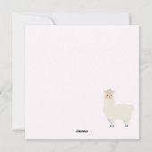 Llama Kerstkaart (Achterkant)