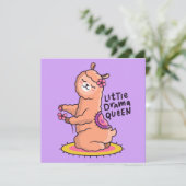 Llama Kerstkaart (Staand voorkant)