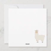 Llama Kerstkaart (Achterkant)