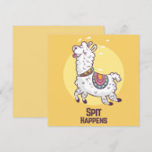 Llama Kerstkaart (Voorkant / Achterkant)