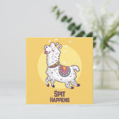 Llama Kerstkaart (Staand voorkant)