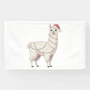 Llama Kerstlichtjes Robuuste Dierenliefhebber Alpa Spandoek