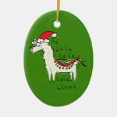 Llama Kerstmis Kinder Cute Funny Keramisch Ornament (Voorkant)