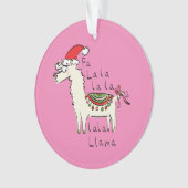 Llama Kerstmis Kinder Cute Funny Ornament (voorkant)