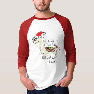 Llama Kerstmis Kinder Cute Funny T-shirt