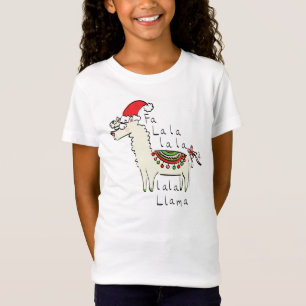 Llama Kerstmis Kinder Cute Funny T-shirt