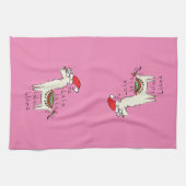 Llama Kerstmis Kinder Cute Funny Theedoek (Horizontaal)