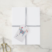 Llama kerstthema cadeaulabel (Met Touw)
