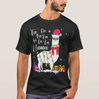 Llama kersttrui Fa La La Lama Funny x-mas T-shirt