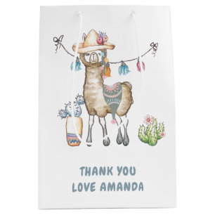 Llama Kids Birthday Party Medium Cadeauzakje