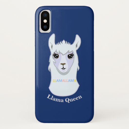 Llama Koningin Case-Mate iPhone Case (Achterkant)
