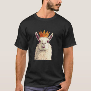 Llama Koninklijke Grafiek voor een Leuke Avontuur T-shirt