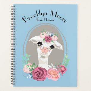 Llama Lady Douce Avec Rose