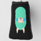 Llama Laughing Emoji Golfheadcover (Draai 90)