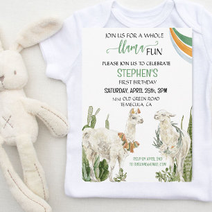 Llama Leuke Verjaardagsfeestje Fiesta Cactus   Kaart