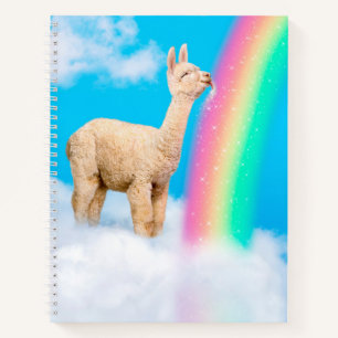 Llama Licking Rainbow Notitieboek
