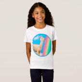 Llama Licking Rainbow T-shirt (Voorkant volledig)