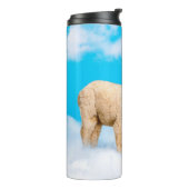 Llama Licking Rainbow Thermosbeker (Gedraaid links)