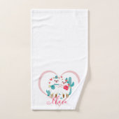 Llama Liefde Handdoek (Handdoek)