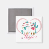 Llama Liefde Magneet (Voorkant / Achterkant)
